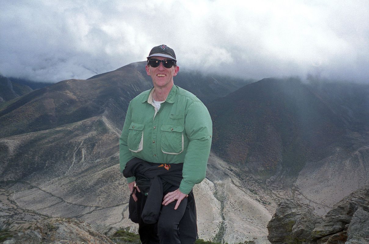 13 Jerome Ryan After Climbing Hill Next To Kharta Tibet